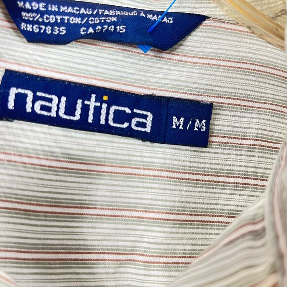 Nautica Striped Long Sleeve Button Up Shirt - Picture 4 of 8